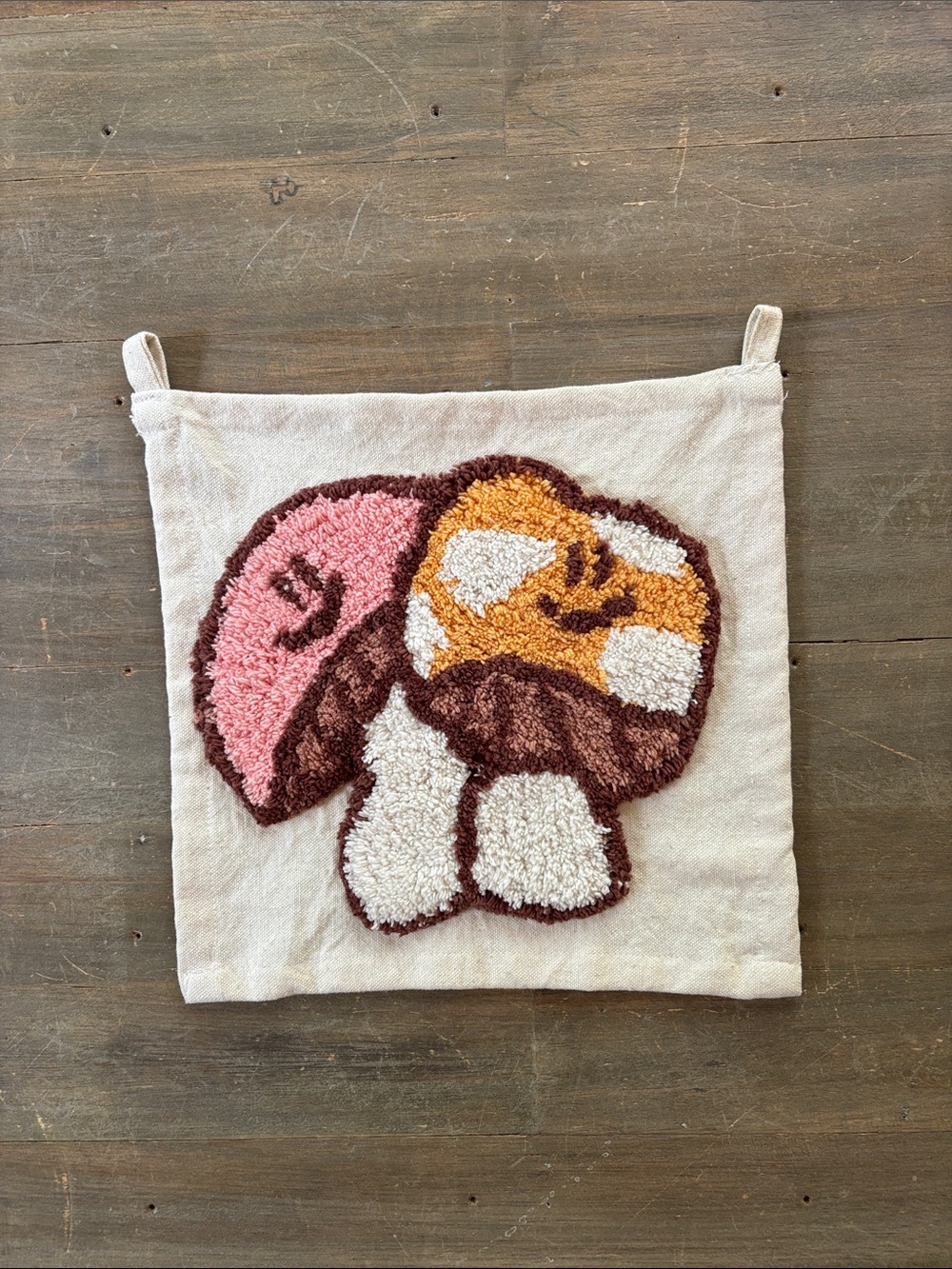 Urban Outfitters tufted mushroom tapestry